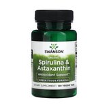 Organic Spirulina & Astaxantina 120 tablete, Swanson